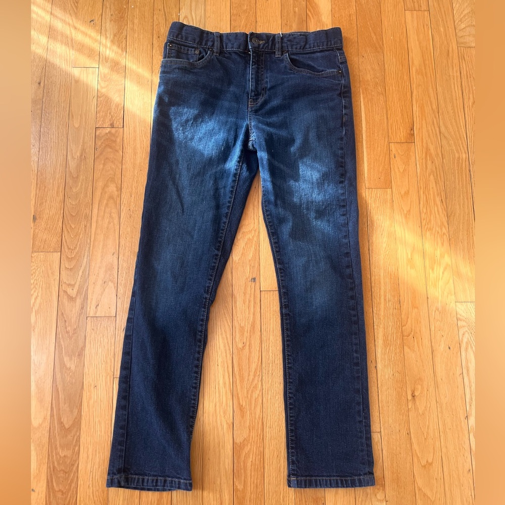 Lucky Brand Dark Blue Authentic skinny Straight Leg Jeans kids size 18